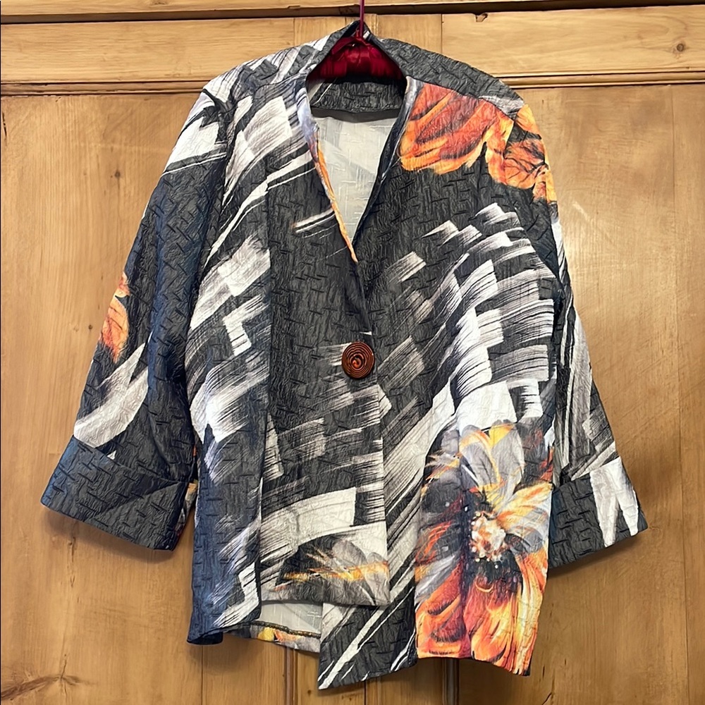 Floral Patterned Women's Jacket